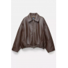 Veste bomber similicuir