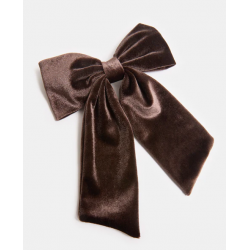 Barrette avec nœud en velours