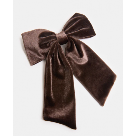 Barrette avec nœud en velours