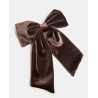 Barrette avec nœud en velours
