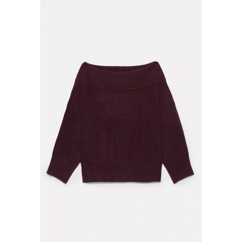 Pull bardot en maille douce
