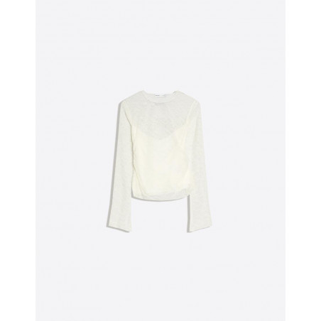 T-shirt manche longue dentelle