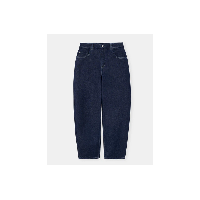 Jeans barrel taille haute