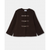 Manteau court en drap de laine